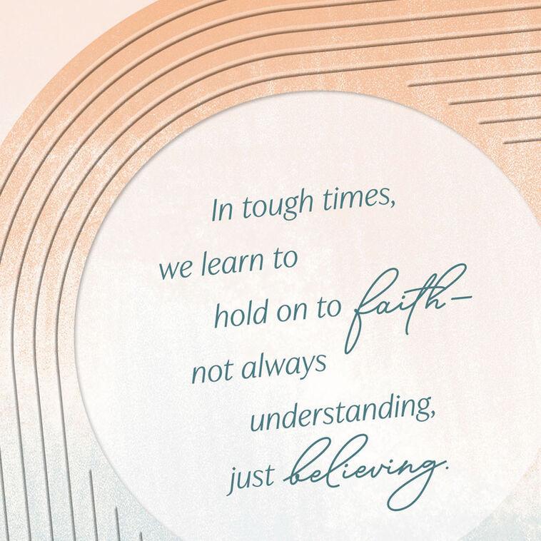 Hallmark Hold On To Faith Encouragement Card