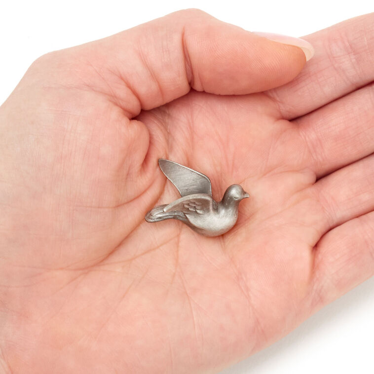 Hallmark Hold On To Hope Dove Metal Pocket Token
