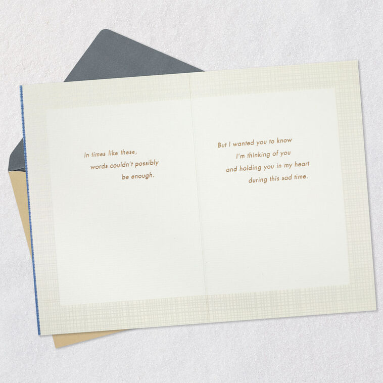 Hallmark Holding You In My Heart Sympathy Card