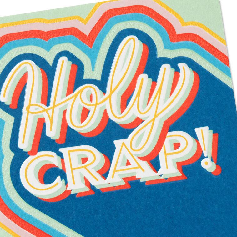 Hallmark Holy Crap Congratulations Card