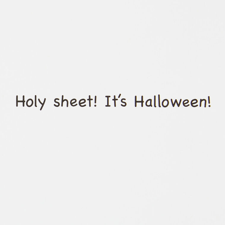 Hallmark Holy Sheet Ghost Funny Halloween Card