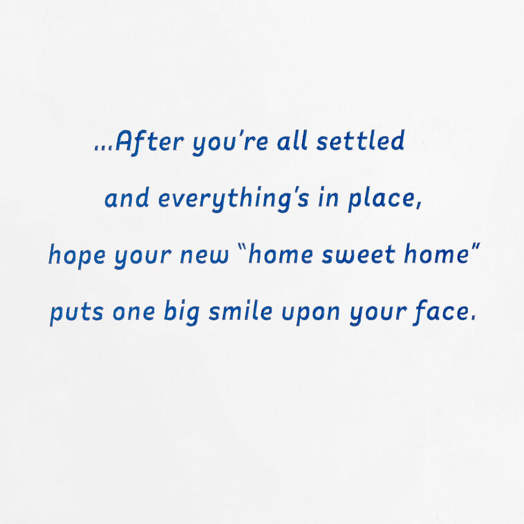 Hallmark Home Sweet Home And A Smile New Home Card