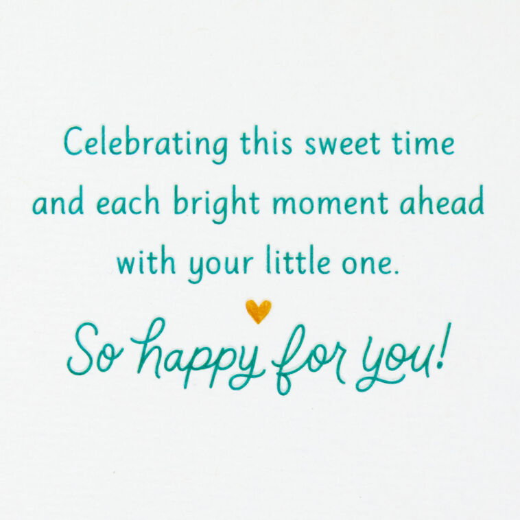 Hallmark Hooray So Happy For You New Baby Card