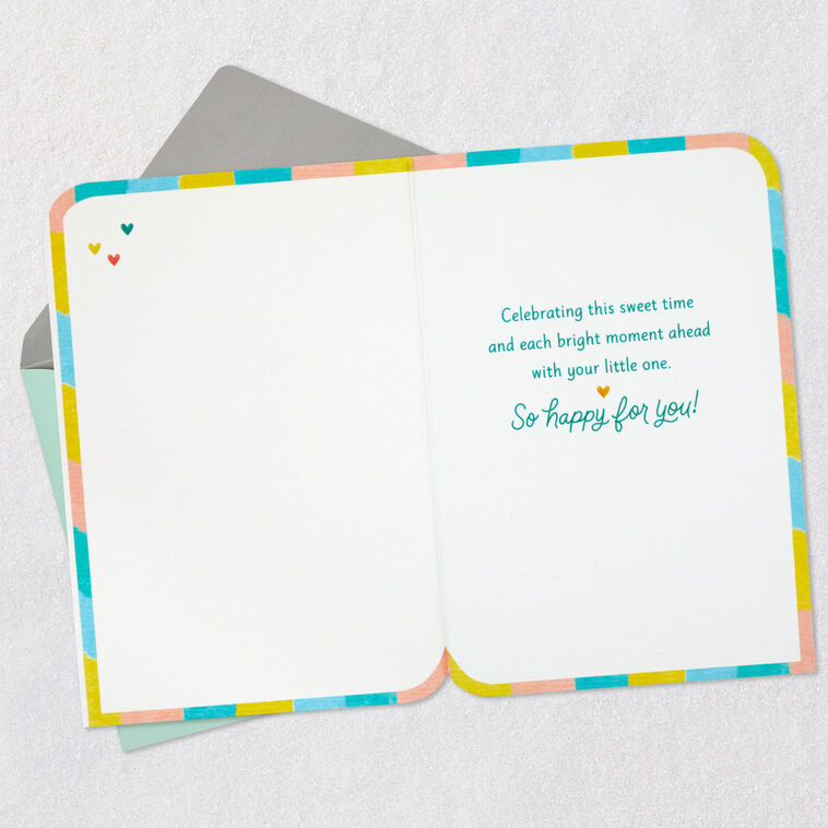 Hallmark Hooray So Happy For You New Baby Card