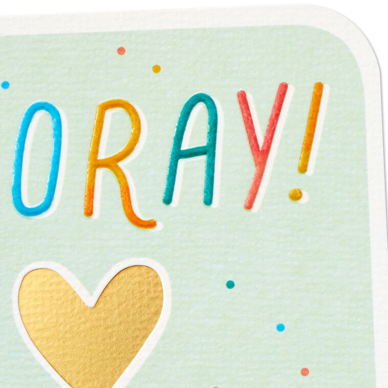 Hallmark Hooray So Happy For You New Baby Card