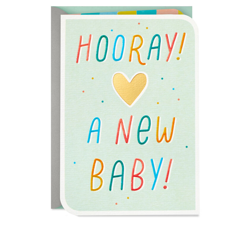 hallmark Hooray So Happy for You New Baby Card