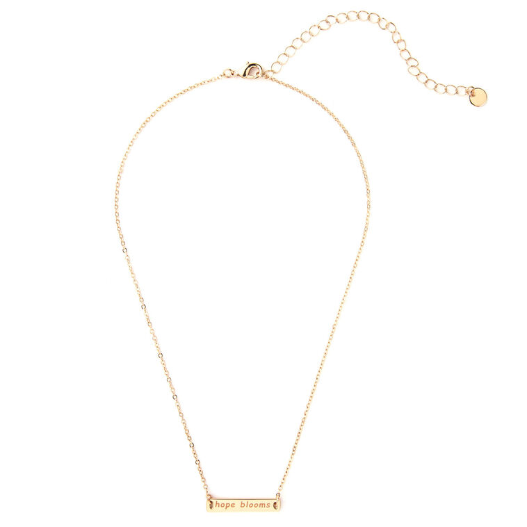 Hallmark Hope Blooms Gold Metal Necklace