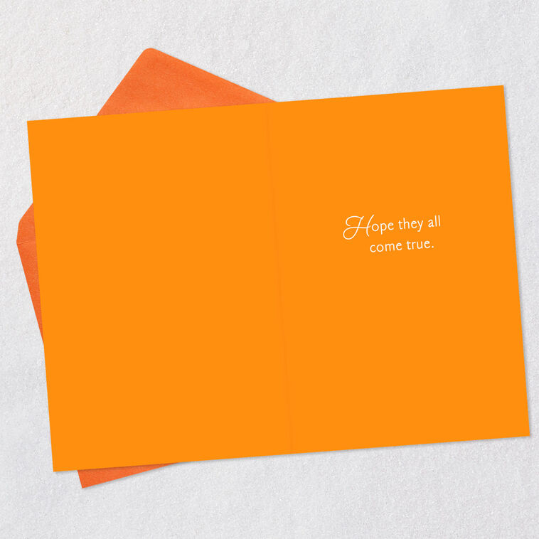 Hallmark Hope Your Wishes Come True Birthday Card