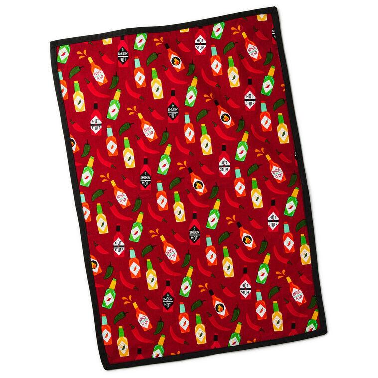 Hallmark Hot Sauces Tea Towel 18x26