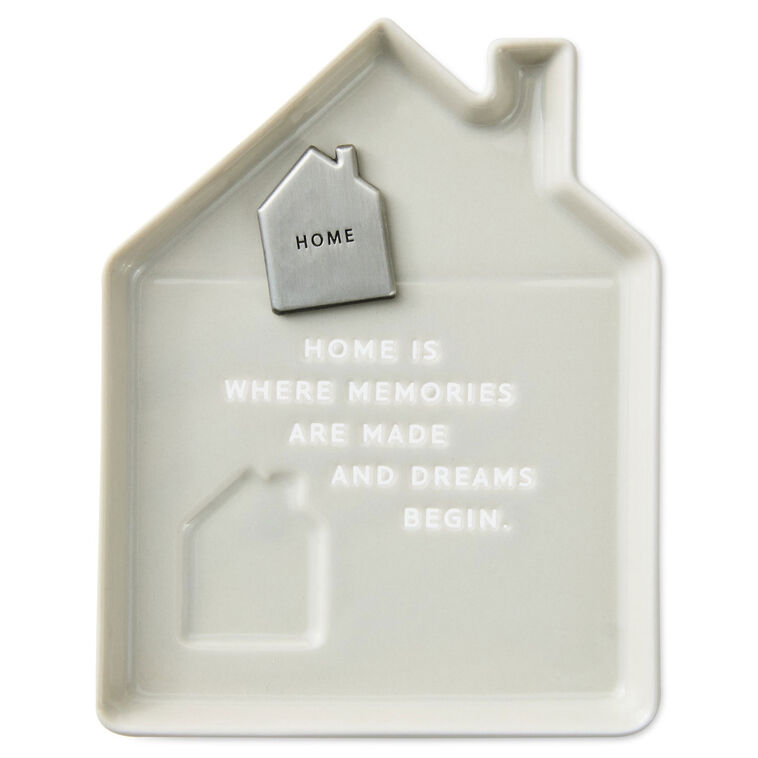 Hallmark House-Shaped Trinket Dish With Token