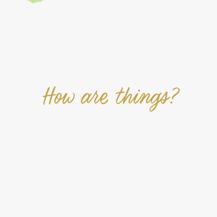Hallmark How Are Things Thinking Of You Card