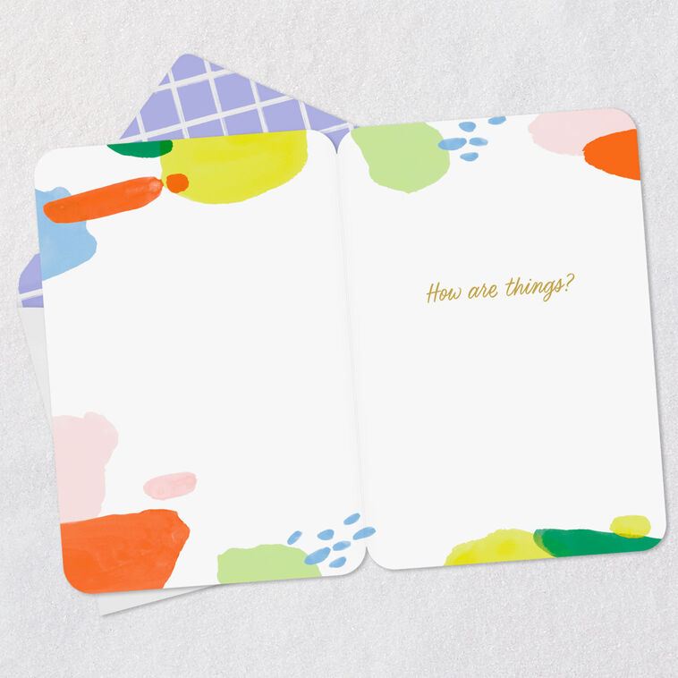 Hallmark How Are Things Thinking Of You Card
