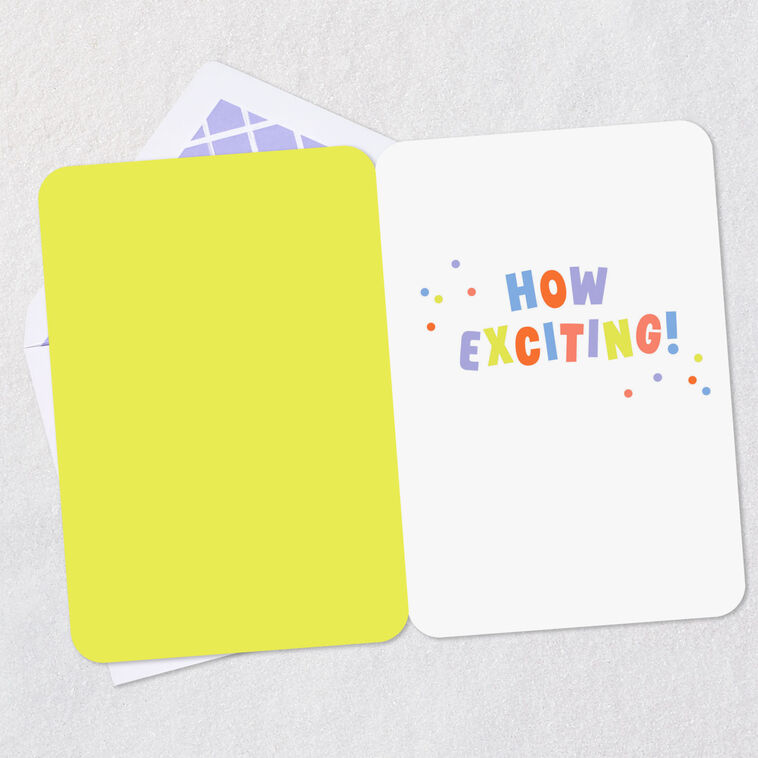 Hallmark How Exciting Congratulations Card