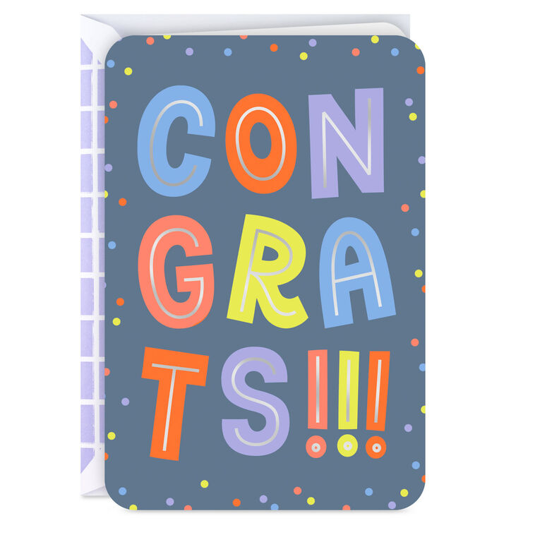 hallmark How Exciting Congratulations Card