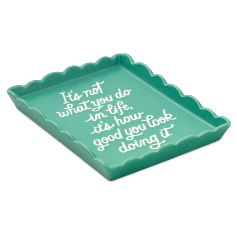hallmark How Good You Look Funny Trinket Tray