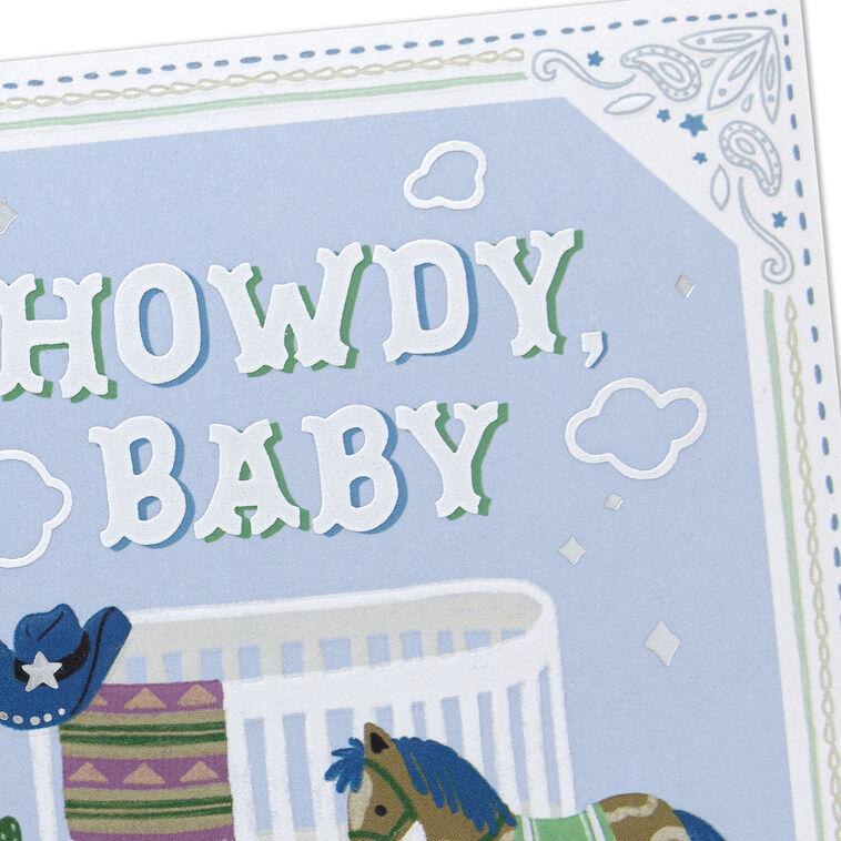 Hallmark Howdy And Yee-Haw New Baby Boy Card