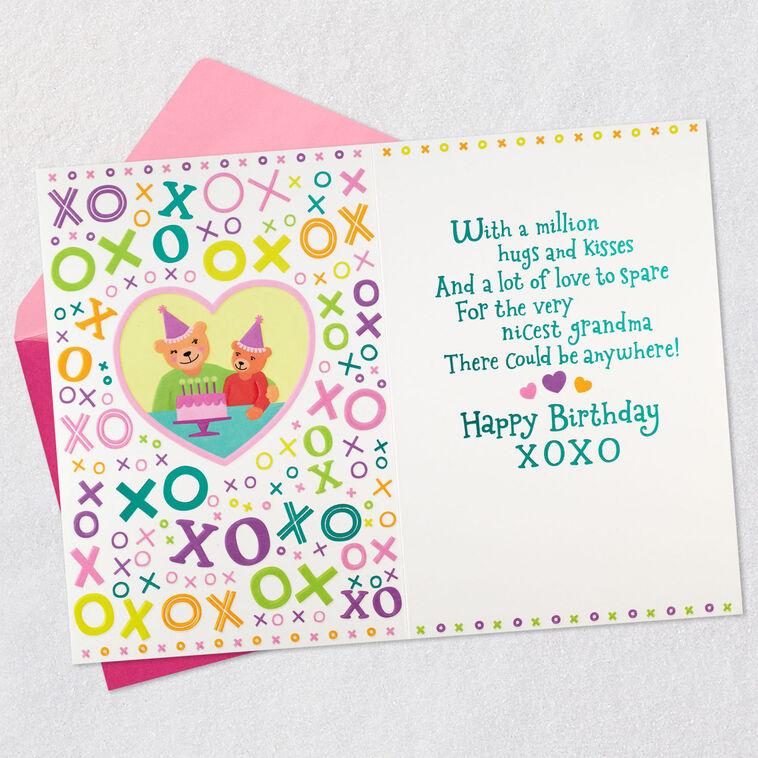 Hallmark Hugs And Kisses Birthday Card For Grandma