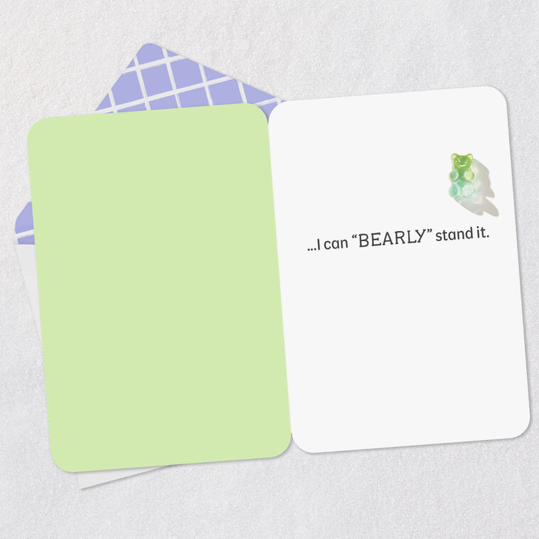 Hallmark I Can "Bearly" Stand It Love Card