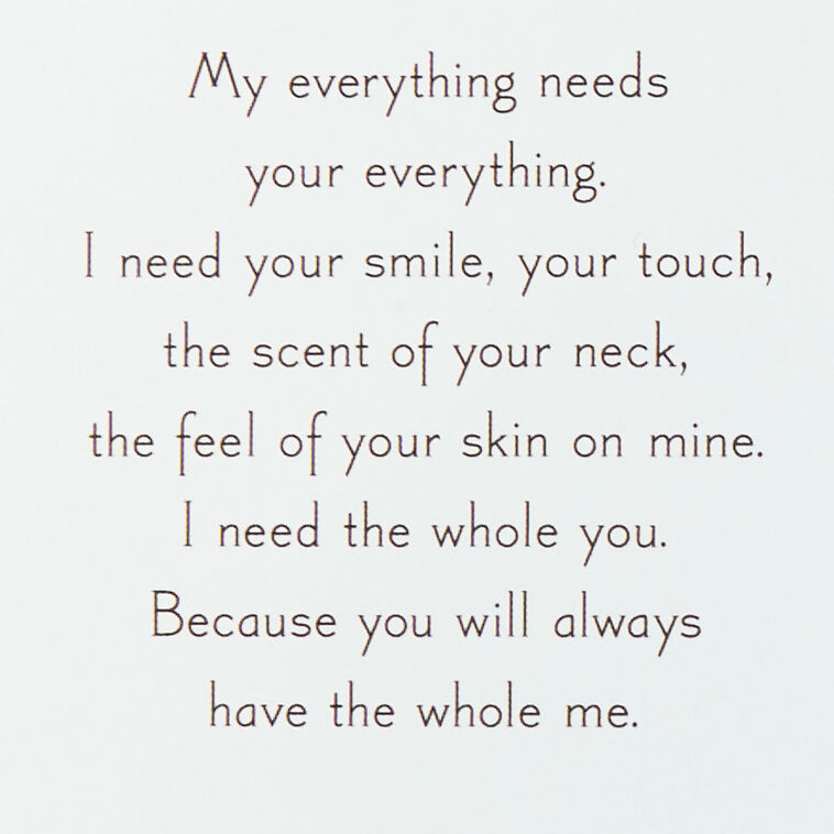 Hallmark I Desire You Romantic Birthday Card