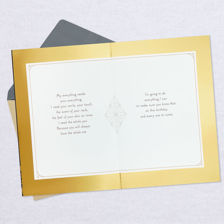 Hallmark I Desire You Romantic Birthday Card