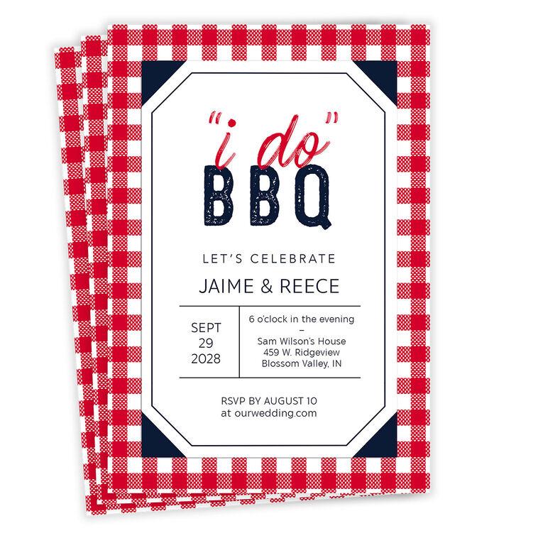 hallmark I Do BBQ Wedding Event Invitation