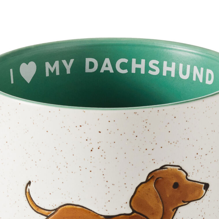Hallmark I Heart My Dachshund Mug 16 Oz