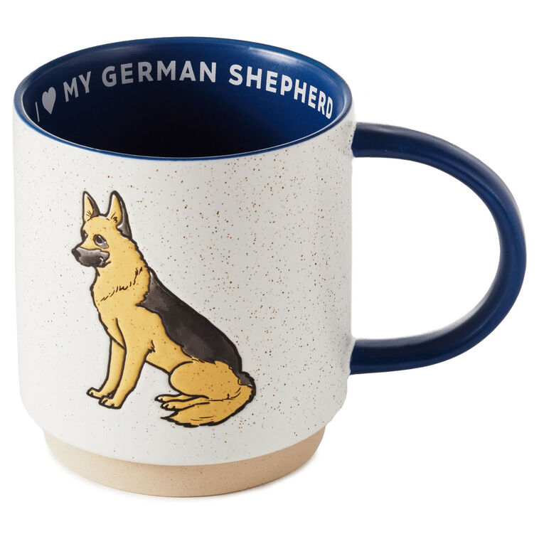 hallmark I Heart My German Shepherd Mug 16 oz