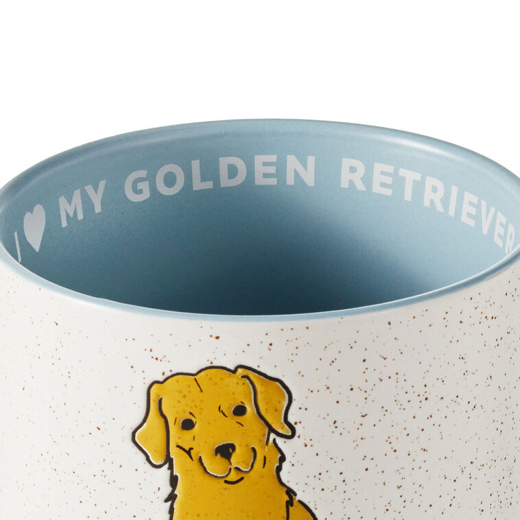 Hallmark I Heart My Golden Retriever Mug 16 Oz