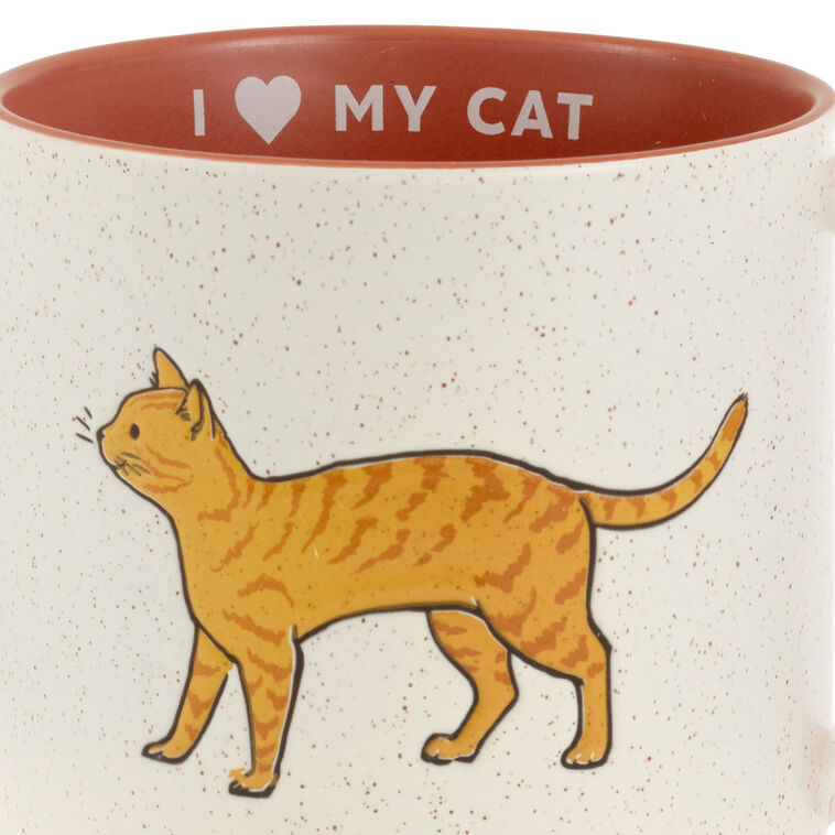 Hallmark I Heart My Tabby Cat Mug 16 Oz