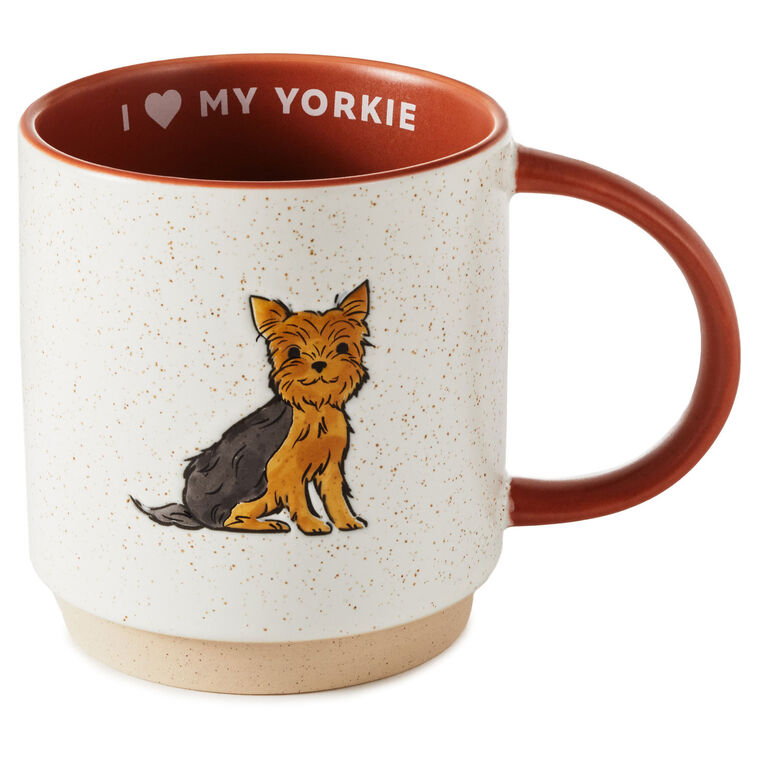 hallmark I Heart My Yorkie Mug 16 oz