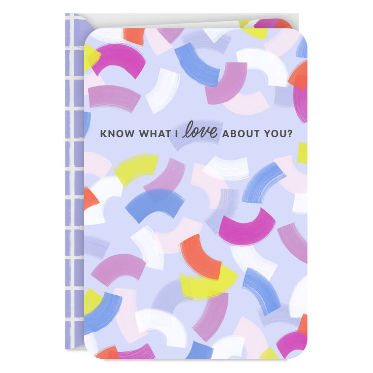 hallmark I Love Every Single Thing About You Card