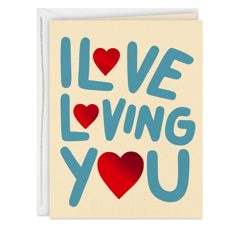 hallmark I Love Loving You Card