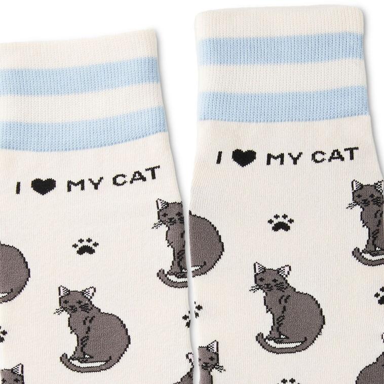 Hallmark I Love My Black Cat Crew Socks