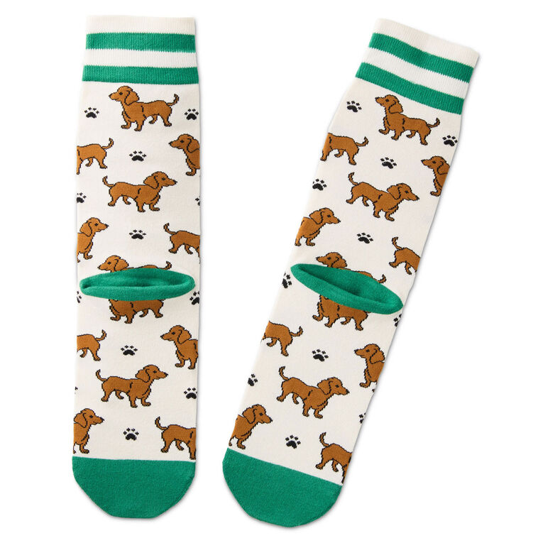 Hallmark I Love My Dachshund Crew Socks
