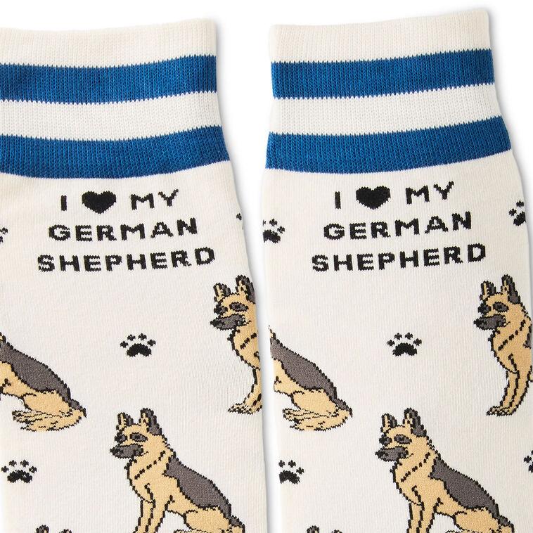 Hallmark I Love My German Shepherd Crew Socks