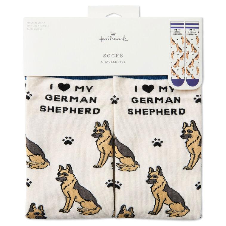 Hallmark I Love My German Shepherd Crew Socks