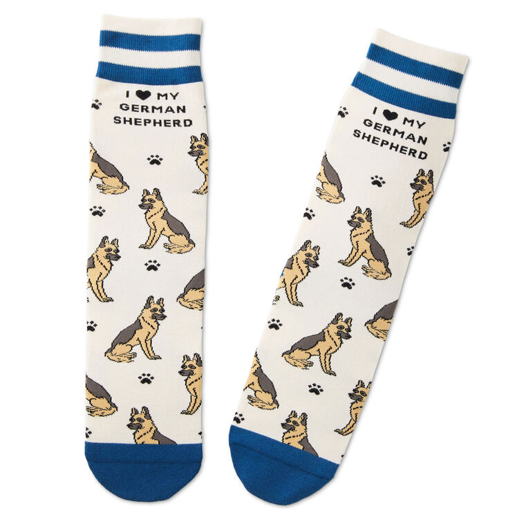 hallmark I Love My German Shepherd Crew Socks