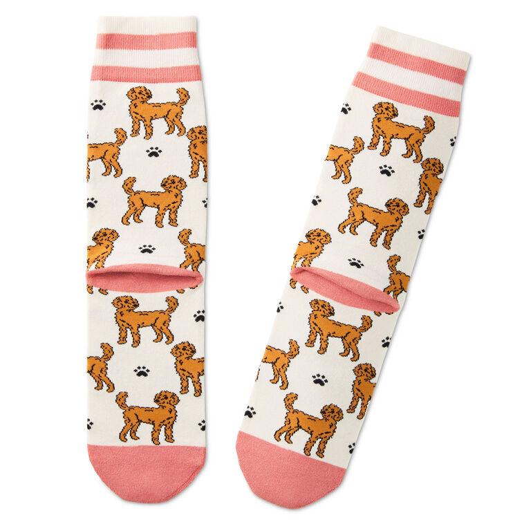 Hallmark I Love My Goldendoodle Crew Socks