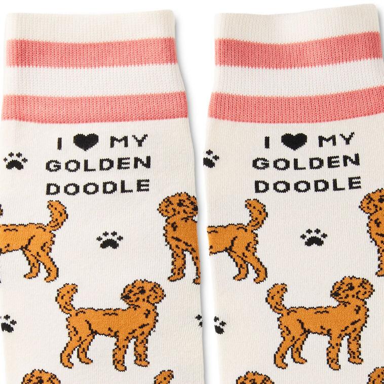 Hallmark I Love My Goldendoodle Crew Socks