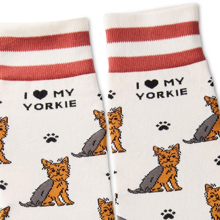 Hallmark I Love My Yorkie Crew Socks