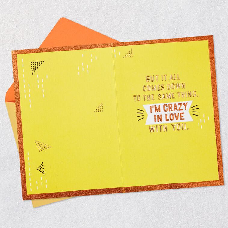 Hallmark I'm Crazy In Love With You Love Card