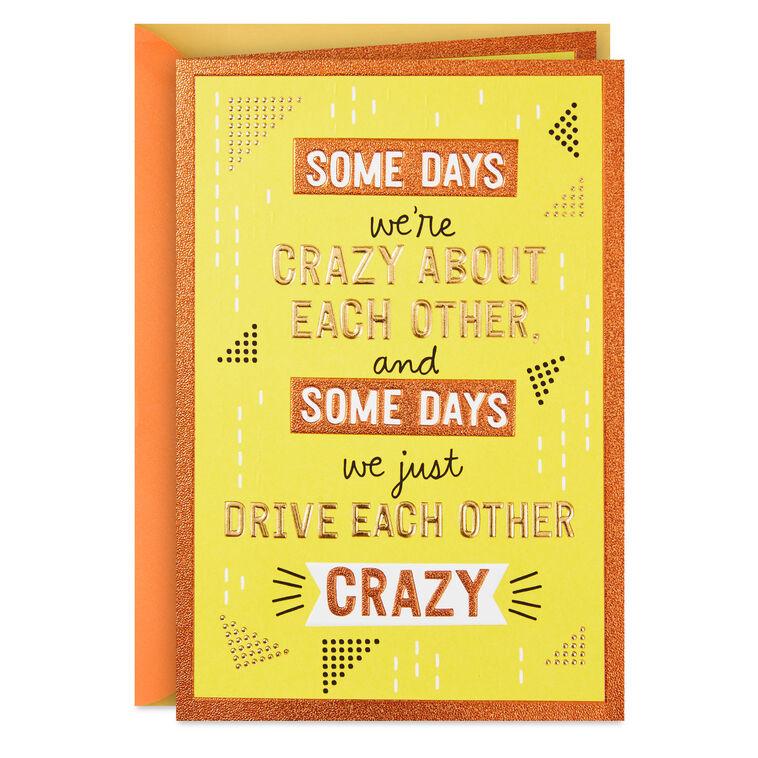 hallmark I'm Crazy in Love With You Love Card