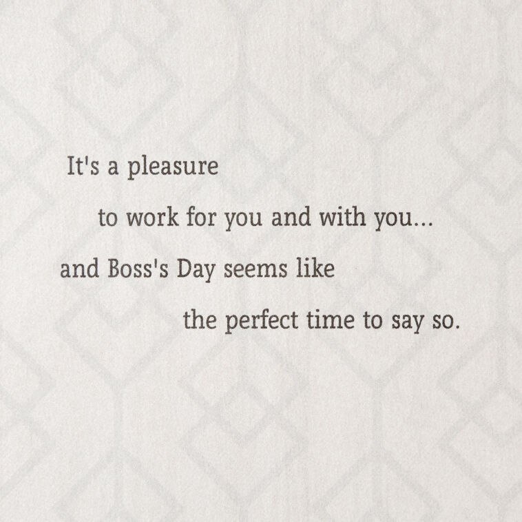Hallmark I'm Grateful For You Boss's Day Card