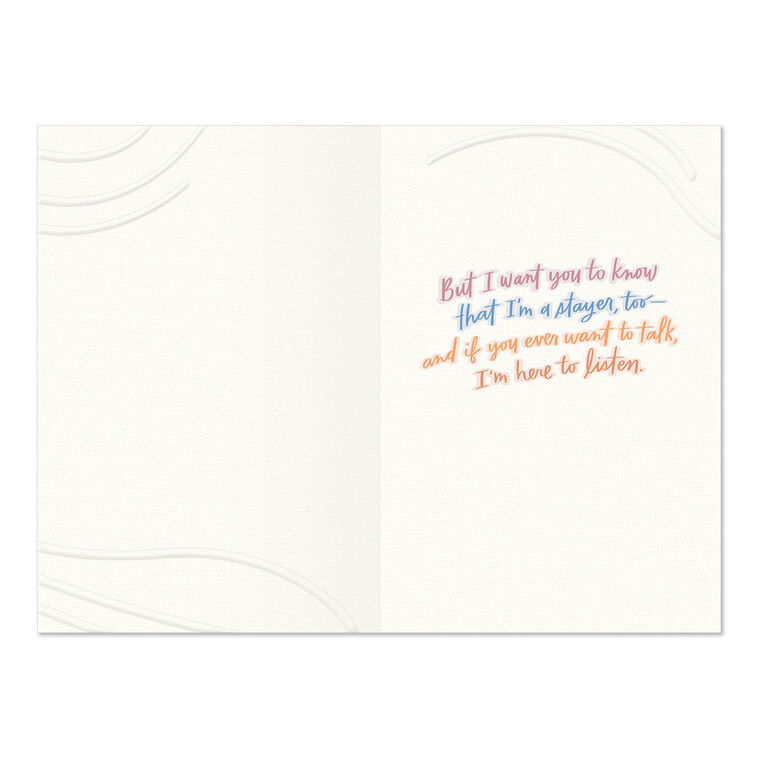 Hallmark I'm Here To Listen Grief Support Card