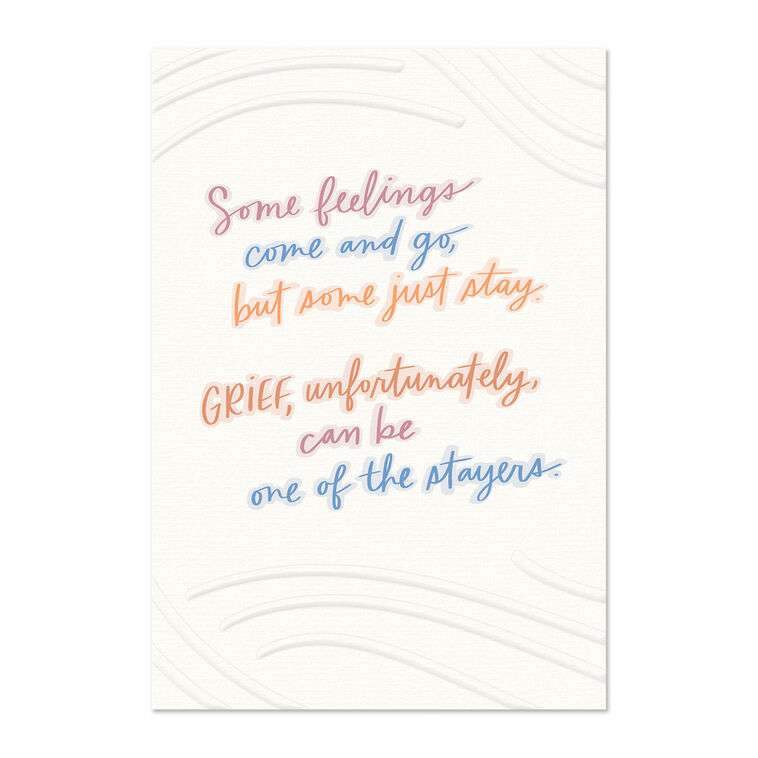 hallmark I'm Here to Listen Grief Support Card