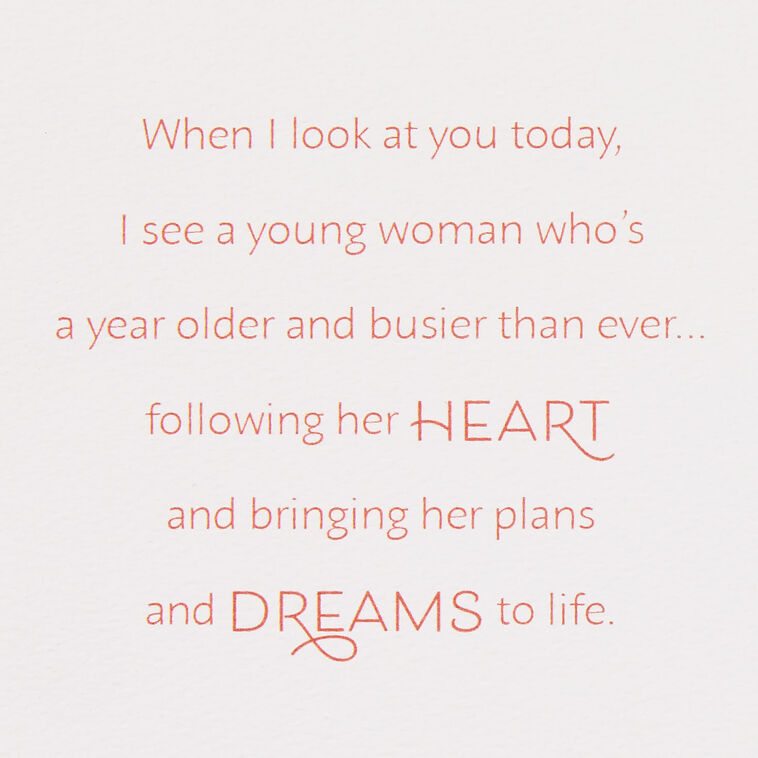 Hallmark I'm Proud Of You Daughter Birthday Card