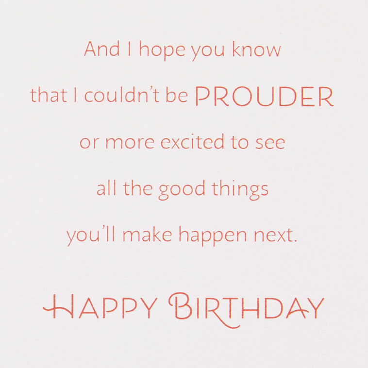 Hallmark I'm Proud Of You Daughter Birthday Card