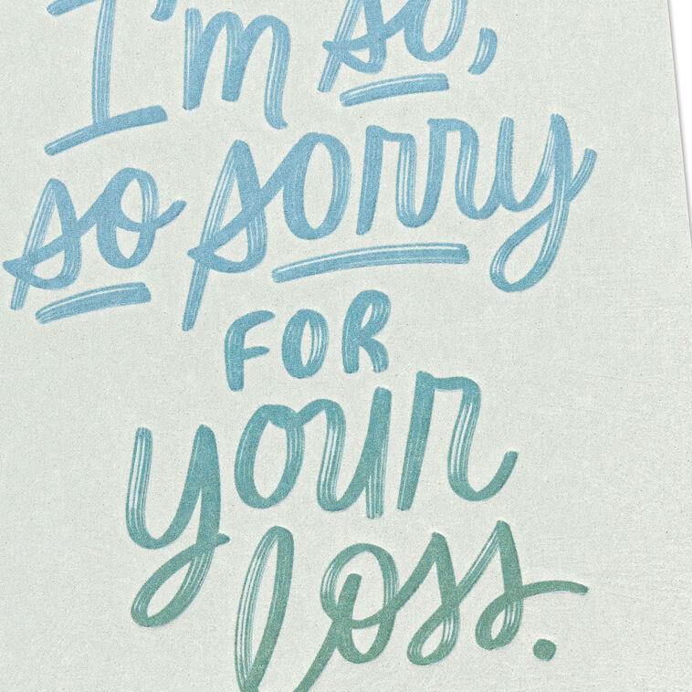 Hallmark I'm So So Sorry Sympathy Card