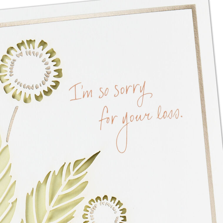 Hallmark I'm So Sorry For Your Loss Sympathy Card