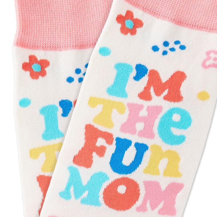 Hallmark I'm The Fun Mom Novelty Crew Socks